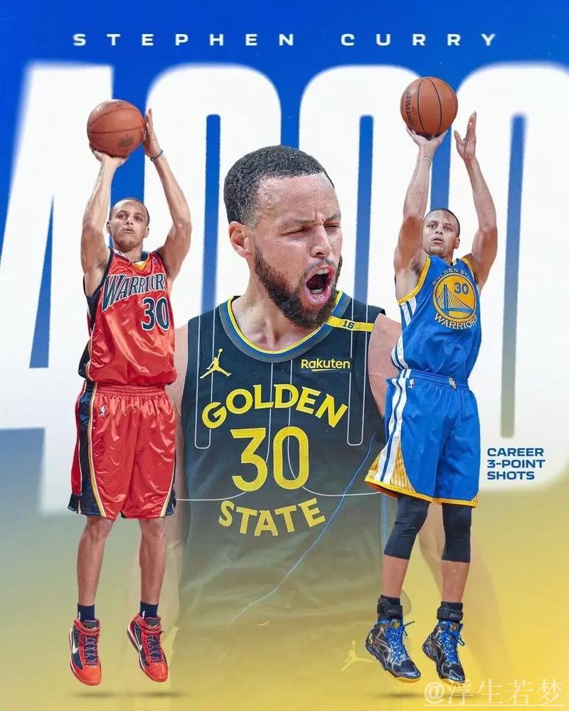 库里神射风范，全凭努力创纪录